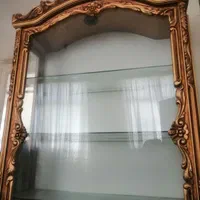 بوفه چوبی (گردو)چهار طبقه آنتیک،کاری اصیل|بوفه، ویترین، کنسول|تهران, آذربایجان|دیوار