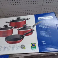 سرویس قابلمه ۷ پارچه گرانیت ترامونتینا ساخت برزیل|ظروف پخت‌وپز|کرج, مصباح|دیوار