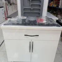 کابینت زیرگازی تمام ام دی اف و اجاق گاز رومیزی|مصالح و تجهیزات ساختمان|تهران, نعمت‌آباد|دیوار