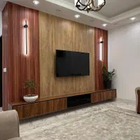 کابینت کمد دیواری تی وی وال  کابینت سازی  اسلامشهر|خدمات پیشه و مهارت|اسلام‌شهر, |دیوار
