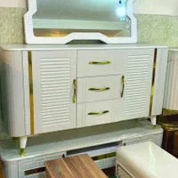 اینه کنسول اینه و کنسول میز تلویزیون جلومبلی پارلا|بوفه، ویترین، کنسول|تبریز, |دیوار