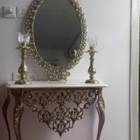 اینه شمعدان اصل برنز