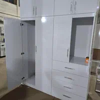 کمددیواری.کمد دیواری باکسی سفید ۴|جاکفشی، کمد، دراور|پرند, فاز ۱|دیوار