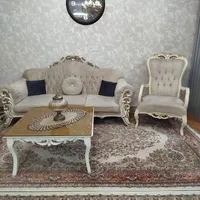 مبل کلاسیک ۷نفره با جلو مبلی و عسلی