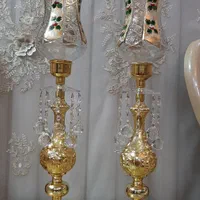 شمعدان طرح چک کریستال|صنایع دستی و سایر لوازم تزئینی|تهران, دولاب|دیوار
