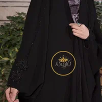 چادر مشکی جده عربی سنگدوزی و ساده کد KooR76|لباس|شهرکرد, |دیوار