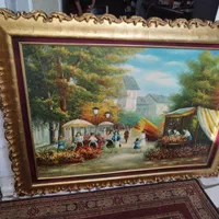 2عدد تابلو نقاشی نفیس کار دست استاد ذاکر ی با قاب|تابلو، نقاشی، عکس|تهران, وردآورد|دیوار