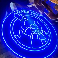 طرح لوگو نئون چلنیوم ال ای دی روان تابلو  پرتوسان|فروشگاه و مغازه|تبریز, |دیوار