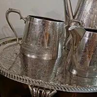 تیست سیلور پلیت مارکدار انگلیس همراه سینی|صنایع دستی و سایر لوازم تزئینی|تهران, شهران شمالی|دیوار