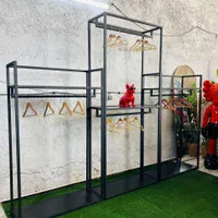 رگال قفسه چوبی دوطرفه پیشخوان رنگی