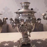 سماور برنجی روسی برقی|سماور، چای‌ساز، قهوه‌ساز|تهران, جنت‌آباد جنوبی|دیوار