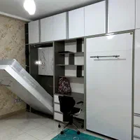 تخت تاشو/صادراتی/یکنفره/تختخواب چوبی/تختخواب کمجا|تخت و سرویس خواب|کرمانشاه, |دیوار