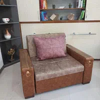 مبل تختخوابشو بدنه استیل/تختشو یکنفره صادراتی/کمجا