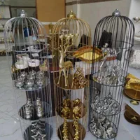 استند کنار سالنی بوفه طرح نیم قفس دکوری ایستاده