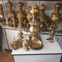 سماور ذغالی کاواک برنجی زغالی گازی منقل سماوری|صنایع دستی و سایر لوازم تزئینی|یزد, |دیوار