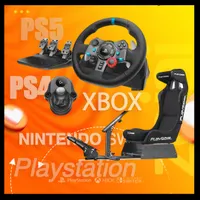 ست کامل فرمان صندلی دنده-بازیPS5شیفتر4لاجیتک ps4