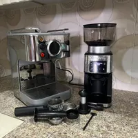 اسپرسو ساز+اسیاب قهوه سالم و کم کارکرد