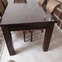 میز غذا خوری 6 نفره راش با 4 عدد صندلی