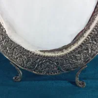 اینه شمعدان قلمزنی بیضی|آینه|تهران, سنگلج (شاپور)|دیوار