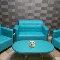 مبل اداری نیم ست چرم فوم سرد شرکت چستر وسایل دفتر|مبلمان اداری|ارومیه, |دیوار