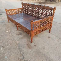 تخت سنتی چوبی تخت حیاط تخت گره چین|تخت و سرویس خواب|شیراز, دوکوهک|دیوار