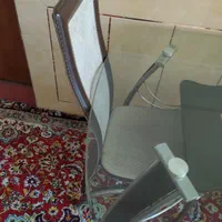 میز ناهار خوری(چهار  نفره ) شیشه ای سالم سالم|میز و صندلی غذاخوری|اندیکا, |دیوار