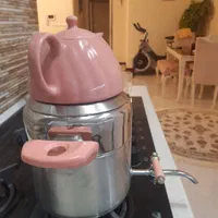 کتری ۳ لیتری و قوری صورتی|قوری، کتری، قهوه‌ساز دستی|تهران, آذربایجان|دیوار
