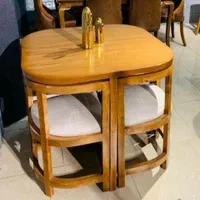میز ناهار خوری چهار نفره کم جا|میز و صندلی غذاخوری|تهران, شهرک ولیعصر جنوبی|دیوار