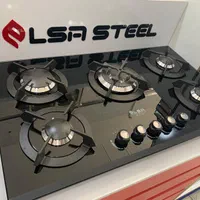 گاز شیشه ای 5شعله|اجاق گاز و لوازم برقی پخت‌وپز|یزد, |دیوار