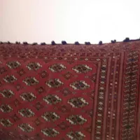 جفت پشتی دستبافت ترکمن اصل لاکی مسی بزرگ|پشتی|تهران, تهرانپارس شرقی|دیوار