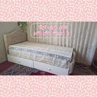 تخت خواب یک ۱نفره لمسه(تختخواب ۱یکنفره تشک رویال)|تخت و سرویس خواب|مشهد, شفا|دیوار