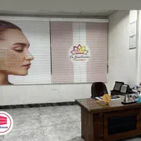 پرده چاپی کلینیک های زیبایی|پرده، رانر، رومیزی|تهران, دریاچه شهدای خلیج فارس|دیوار