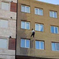 پیچ ورولپلاک سنگ نما با طناب ونماشویی پیچ کردن نما