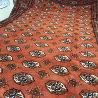 فرش ۱۲ متری دستباف ترکمن تمام پشم رنگ مسی|فرش|کرج, برغان|دیوار