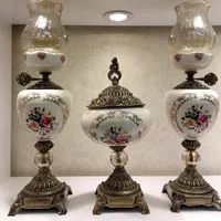 شمعدان و شکلات خوری گلدار|صنایع دستی و سایر لوازم تزئینی|تهران, شوش (باغ آذری)|دیوار