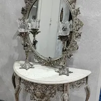 آیینه شمعدان برنز