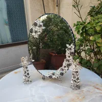 آیینه و شمعدان داماد بله برون و هفت سین روکش نقره|آینه|تهران, یاخجی آباد|دیوار