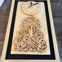 ساعت دیواری منبت
