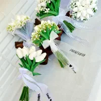 گل داماد و دسته گل عروس مچبند تاجگل|گل مصنوعی|مشهد, شهید مطهری|دیوار