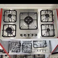 اجاق گاز استیل شیشه مشکی و سفید هود مدل ۷۹۴۲۹۰|اجاق گاز و لوازم برقی پختوپز|رشت, رشتیان|دیوار