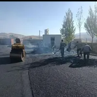 شرکت رویال آسفالت نرمه آسفالتکاری غلطک۲تن جدول کار