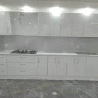 کابینت آشپزخانه آماده تمام ام دی اف سفید کد 9999