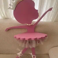 شلف بالرین و چراغ خواب جنس چوبی
