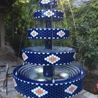 آبنما کاشیکاری فرشتگان چراغخور سرامیکی سنتی|مصالح و تجهیزات ساختمان|شیراز, ابیوردی|دیوار