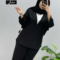 ست مانتو شلوار مانتوهای شیک دوز مشکی|لباس|قم, بنیاد|دیوار