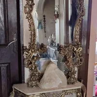 آینه شمعدان/برنجی/شمعدان