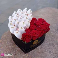 دسته گل وباکس روبانی و پولی برای مناسبتها وتولد|گل مصنوعی|اردبیل, |دیوار