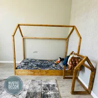 تخت خواب کودک و نوجوان روستیک دکور مدل مونته سوری|تخت و سرویس خواب|تهران, یافت آباد جنوبی|دیوار