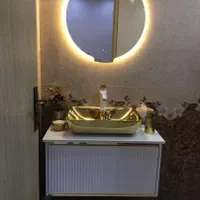 روشویی کابینتی مدل نویان باکاسه طلایی