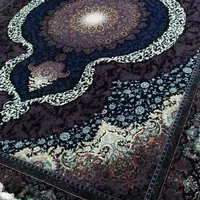 یک جفت فرش ۹متری سورمه ای نو|فرش|ری, |دیوار